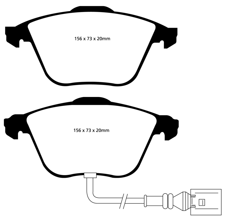 DP31594C Redstuff Front Brake Pads for 2008-2011 Volkswagen CC 3.6L