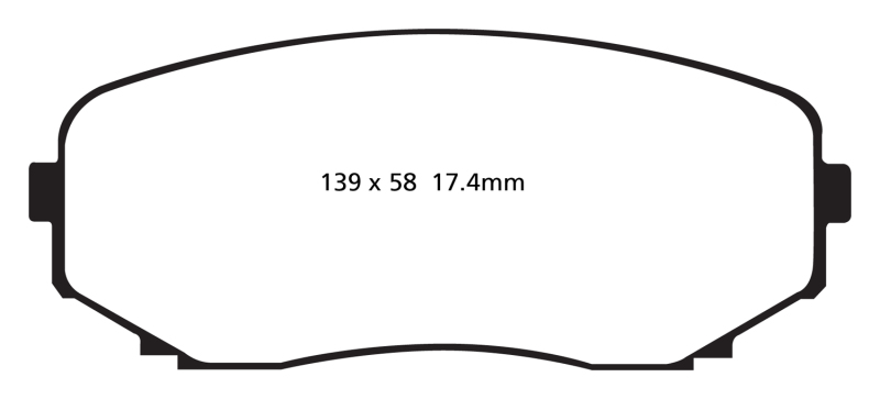 DP31794C Redstuff Front Brake Pads for 2011-2014 Ford Edge 2.0L Turbo