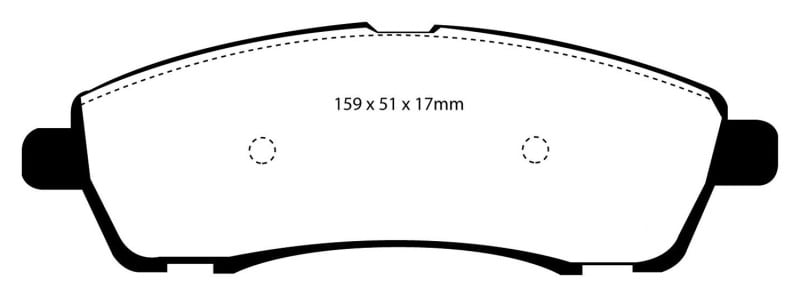 DP41603R Yellowstuff Rear Brake Pads for 2000-2002 Ford Excursion 5.4L 2WD