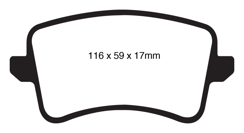 DP21988 Greenstuff Rear Brake Pads for 2009-2011 Audi A4 2.0L Turbo
