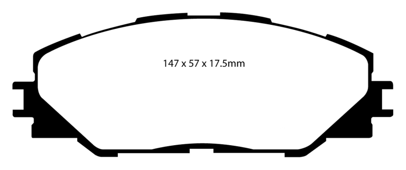 DP31792C Redstuff Front Brake Pads for 2009-2010 Pontiac Vibe 2.4L 2WD