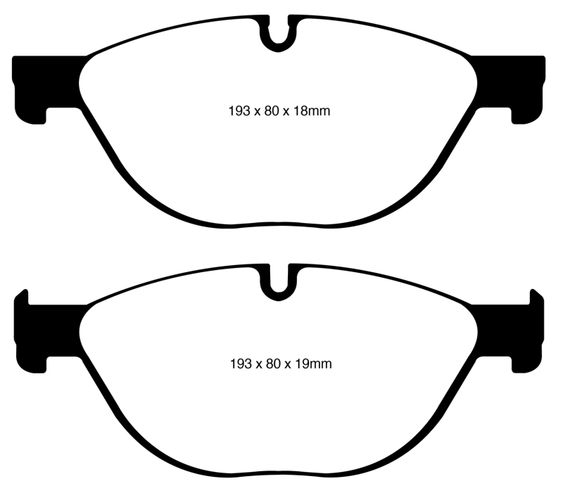 DP32019C Redstuff Front Brake Pads for 2012-2013 BMW 528 2.0L Turbo F10 Performance