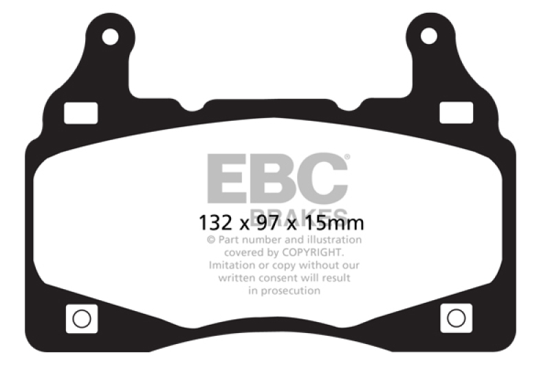 DP31895C Redstuff Front Brake Pads for 2011-2015 Chevrolet Camaro 5th Gen 6.2L