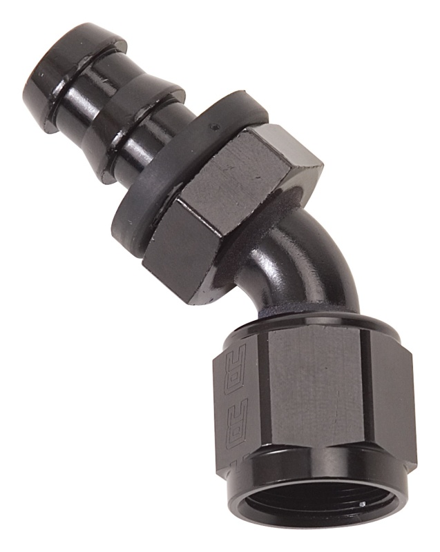 45 deg -10 AN Twist-Lok Hose End, Black