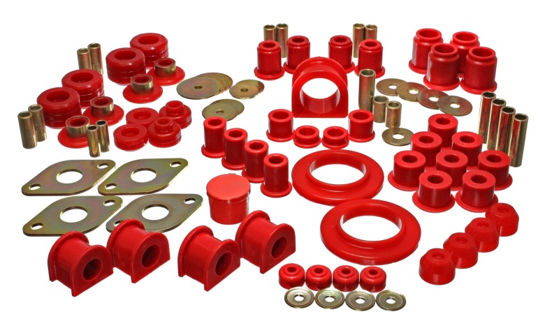8.18104R Hyper-Flex Master Bushings for 1995-1996 & 2000 Toyota 4WD Pickup Except T-100 & Tundra - Red