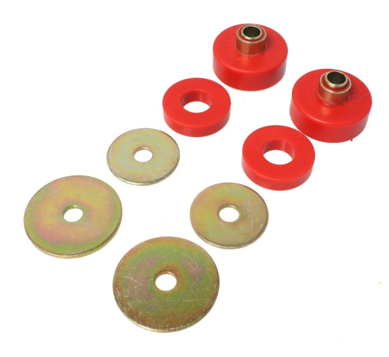Universal Mounts & Isolator Kit for All Non-Spec Vehicle 2WD - Red