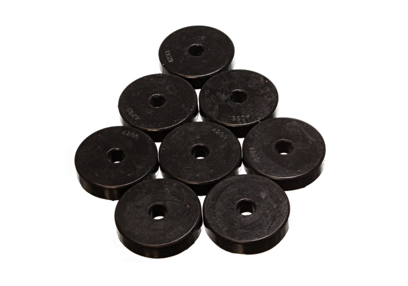 9.9528G Round Polyurethane Pad Set - Black, 2.28 x 0.43 x 0.5 in.