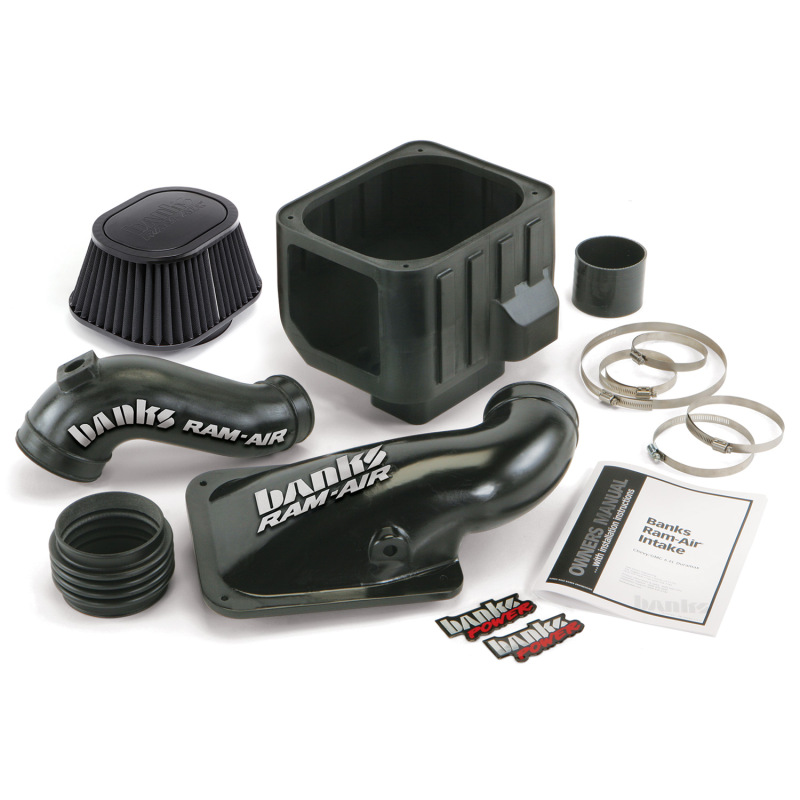Picture of Banks Power 42132-D Dry Filter Short Ram Air Intake System for 2001-2004 Chevy 6.6L LB7