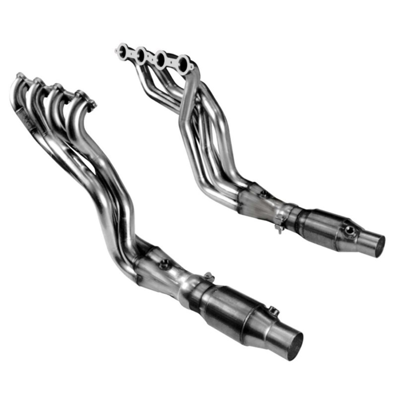 2250H430 1.87 x 3 in. 3 x 2.5 in. Stainless Steel Long Tube Headers with Green Catted Connection Pipes for 2010-2014 Chevy Camaro SS LS3-L99-6.2L -  KOOKS HEADERS