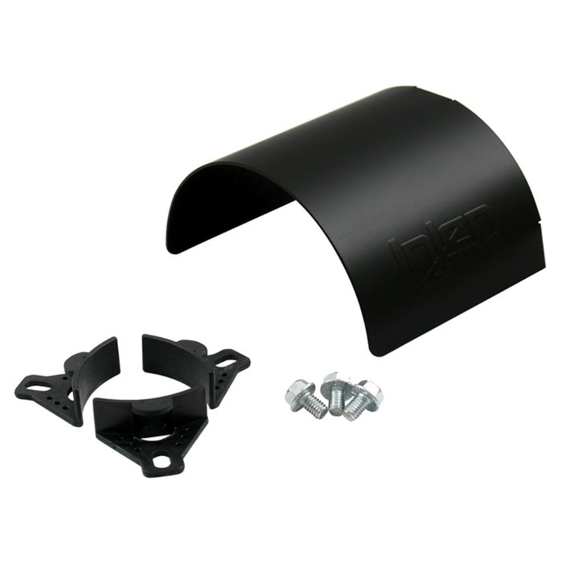 HS5000BLK Universal Fit Aluminum Air Filter with Heat Shield - Black, 2.5 x 2.75 x 3 in.