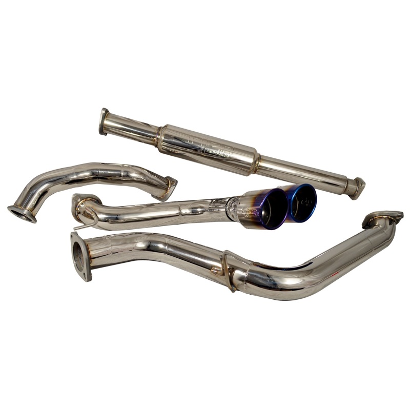 SES9001TT 3 in. Stainless Steel Cat-Back Exhaust System with Titanium Tip for 2013-2014 Ford Focus ST 2.0L