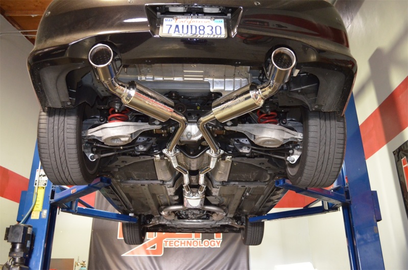 SES1997TT 76 mm Stainless Steel Exhaust System with Titanium Tips for 2008-2013 Infiniti G37 & G37 IPL Coupe 3.7L