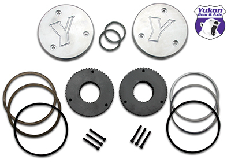 Hardcore Drive Flange Kit with Engraved Caps for Dana 60 & 30 Spline Outer Stubs