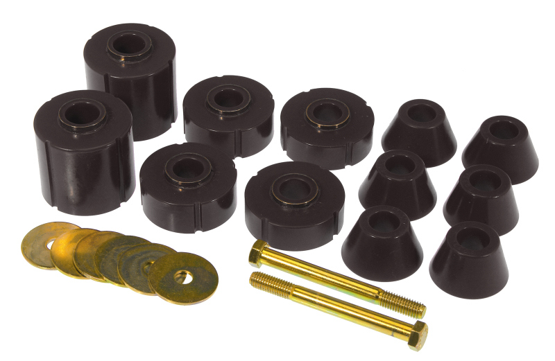 Body Mount 12 Bushing Kit for 1973-1980 GM - Black