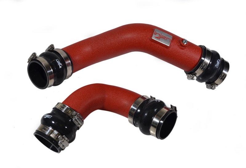 SES1582ICPWR Aluminum Intercooler Piping Kit for 2017-2018 Honda Civic Type-R - Wrinkle Red
