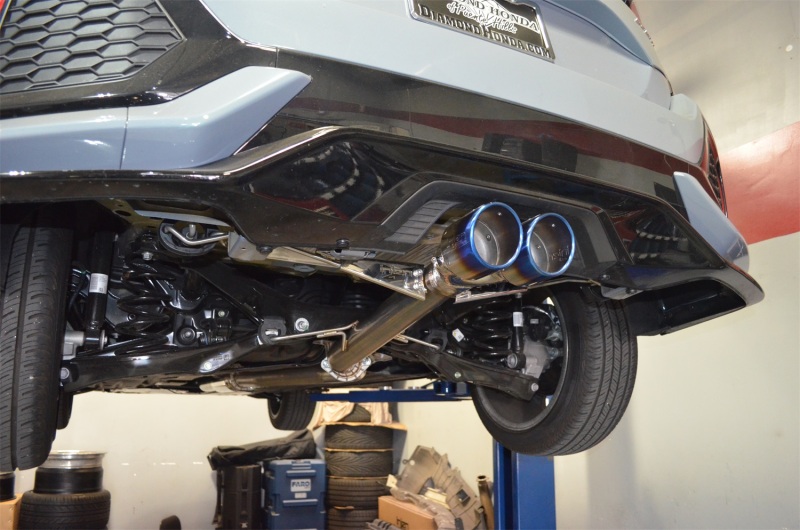 SES1500TT Stainless Steel Cat-Back Exhaust System with Titanium Tips for 2016-2018 Honda Civic Hatchback 1.5T