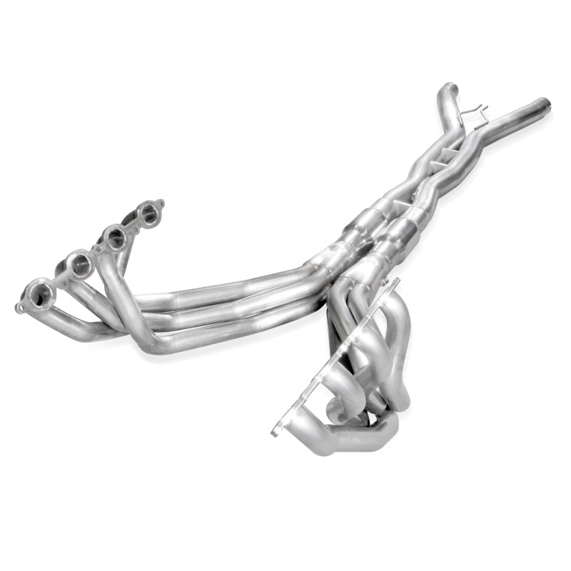 High-Flow Catted Headers with X-Pipe - Silver - 1.87 x 3 in. - Performance Boost
