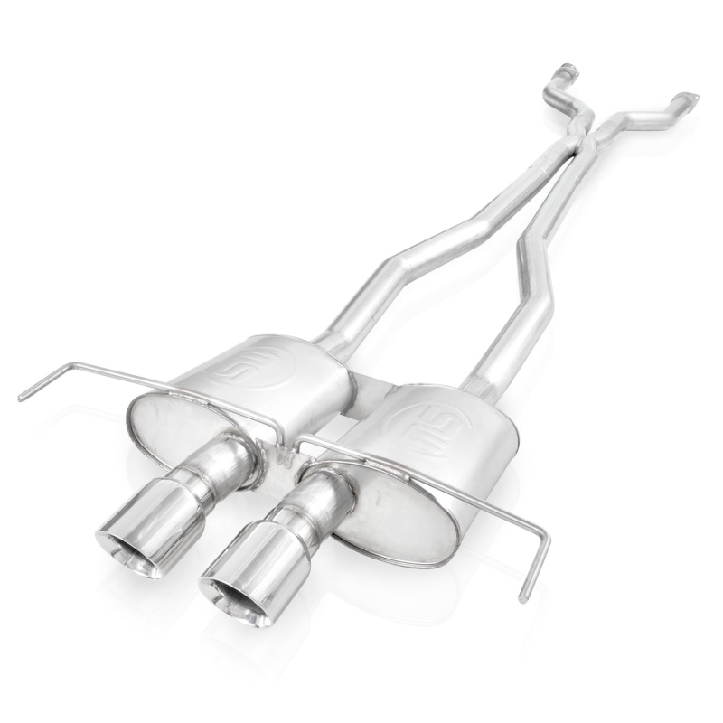 3 in. S-Tube Mufflers Cat-Back Exhaust System with X-Pipe & 4 in. Tips for 2009-2015 Cadillac CTS-V Coupe