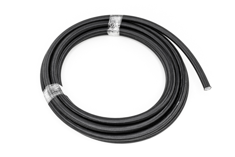 6-02-0865-20 20 ft. 8AN Nylon Braided PTFE Hose - Black