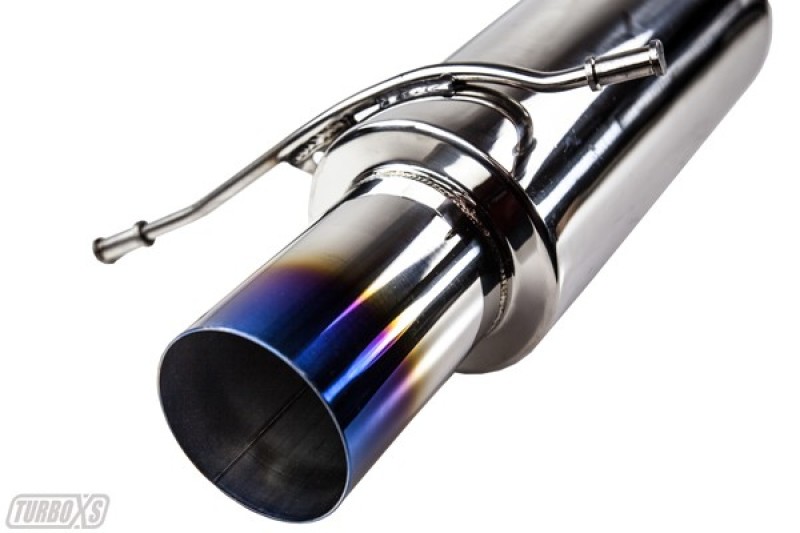 Rear Muffler Assembly with Titanium Tip for 2002-2007 WRX-STI