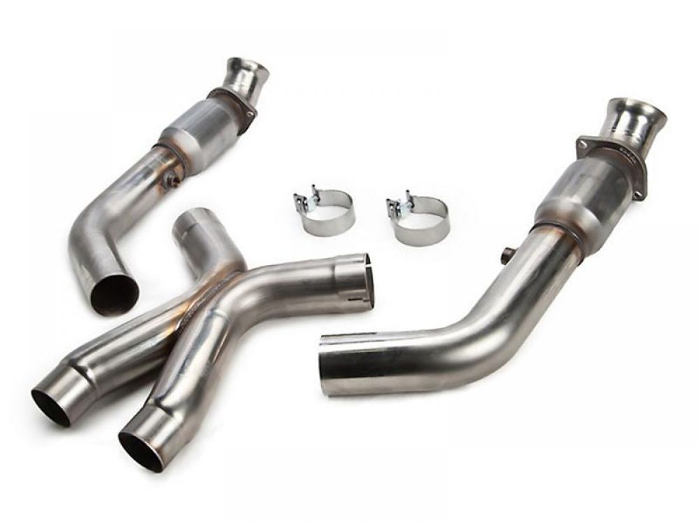 Picture of Kooks Headers 21703300 3 x 3 in. Green Cat Stainless Steel X-Pipe Header Required for 2014 Plus Chevy Corvette C7