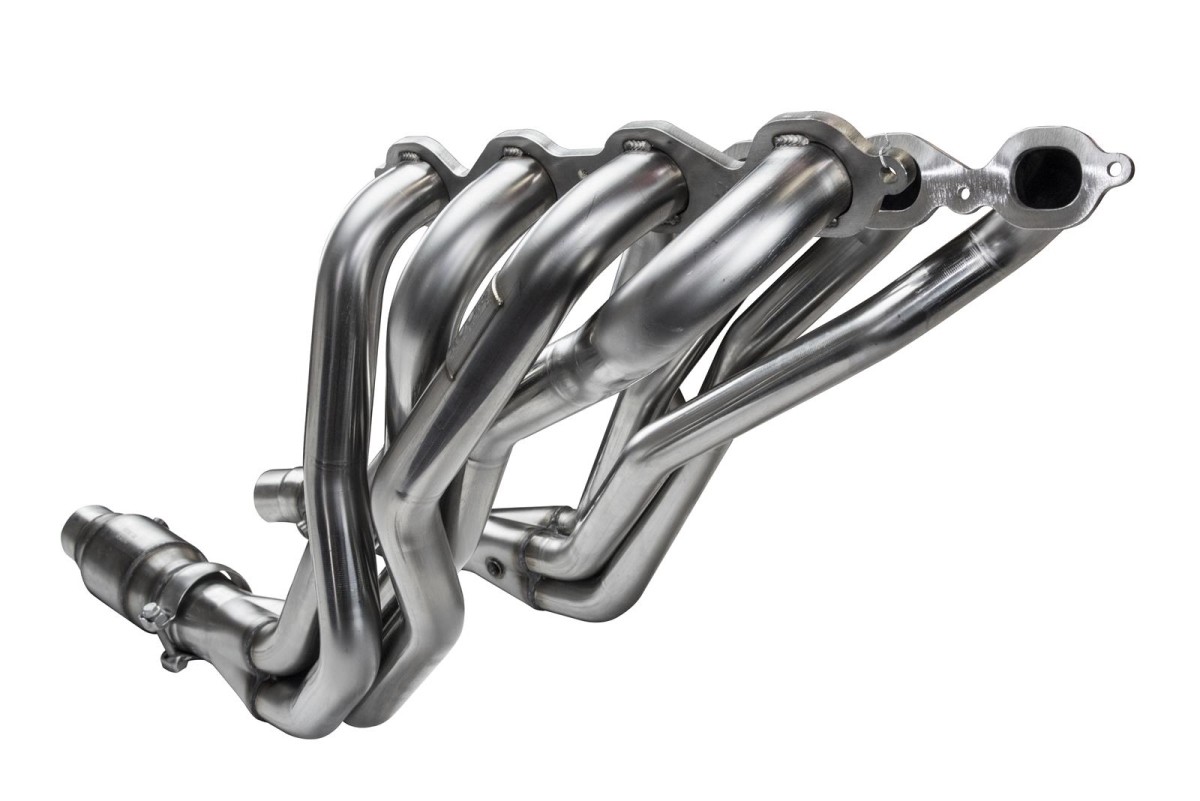 1.87 x 3 in. Stainless Steel Long Tube Headers with Catted Connection Pipes for 2016 Plus Chevrolet Camaro