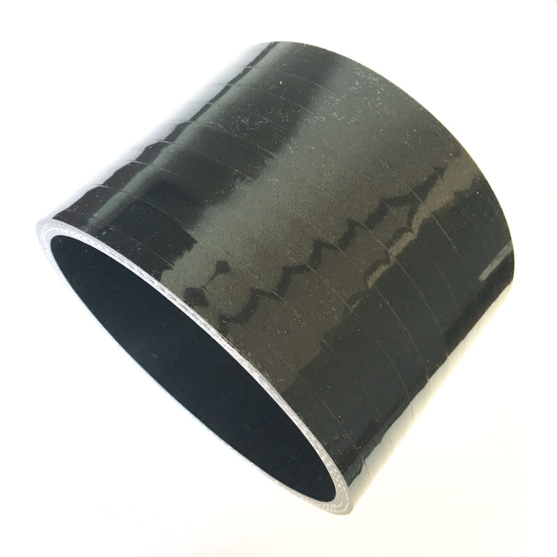 4.0 in. 4-Ply Black Straight Silicone Coupler
