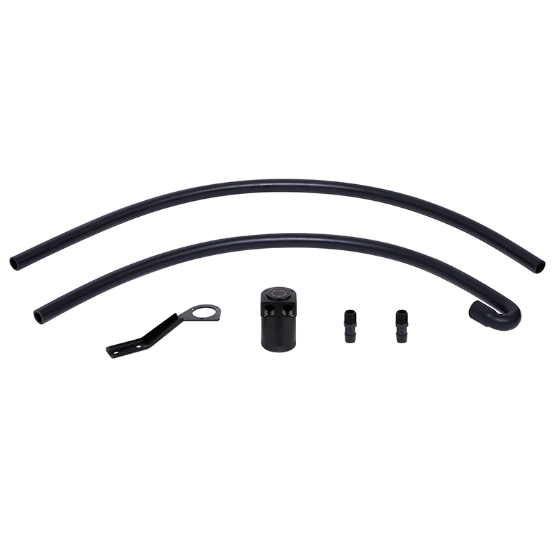 Black CCV Side Baffled Oil Catch Can Kit for 2007-2010 BMW N54