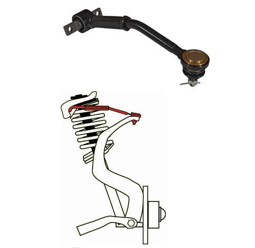 67265 Rear EZ Arm XR Adjustable Control Arm with Ball Joint for 1990-1997 Honda Accord