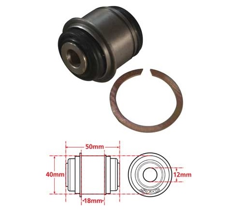 72062 IRS X Axis Sealed Flex Joint Set for Mustang Cobra, Pack of 4