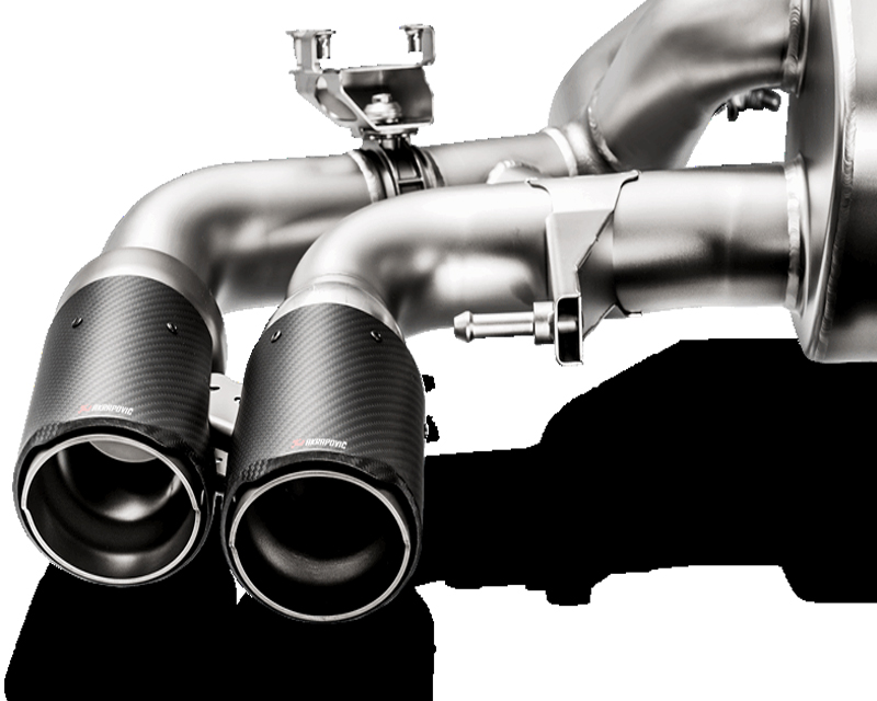 TP-CT-47-RS Carbon Evolution Tail Pipe Set with Red & White Logo for 2018Plus BMW M5 F90