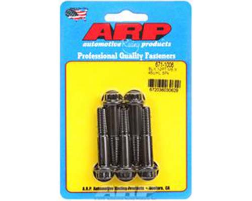 671-1006 M8 x 1.25 x 45 mm 12 Point Black Oxide Bolts , Set of 5