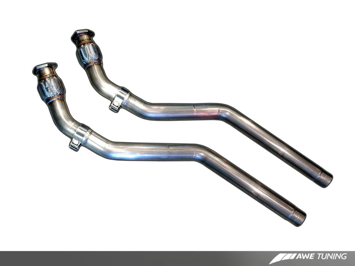 3215-11036 S5 Non-Resonated Downpipes for Audi B8 4.2L