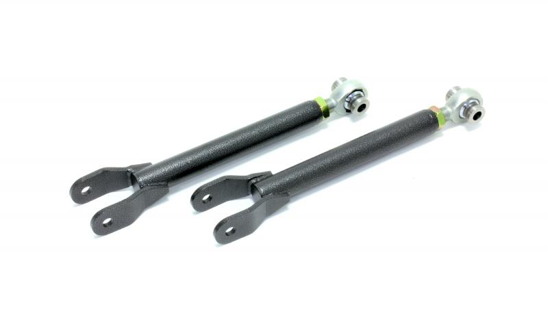 TCA033H Black Hammertone Trailing Arms Rear with Single Adjustable Rod Ends for 2010-2015 5th Gen Camaro