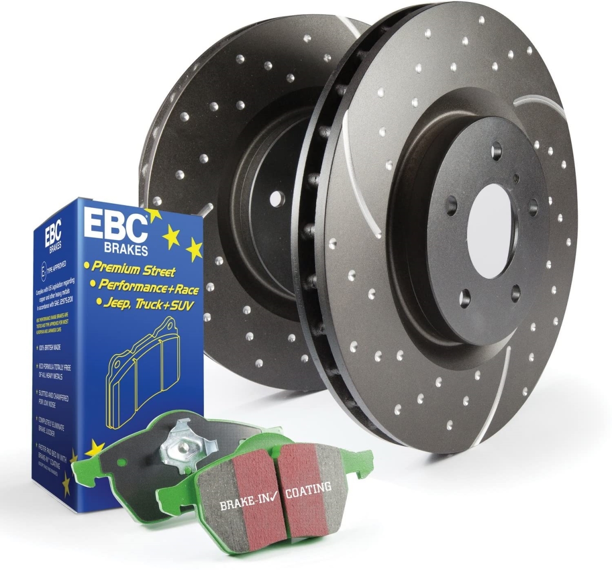 S10KF1267 Disc Brake Pad & GD Rotor Kit for 2000 S10 Greenstuff Series