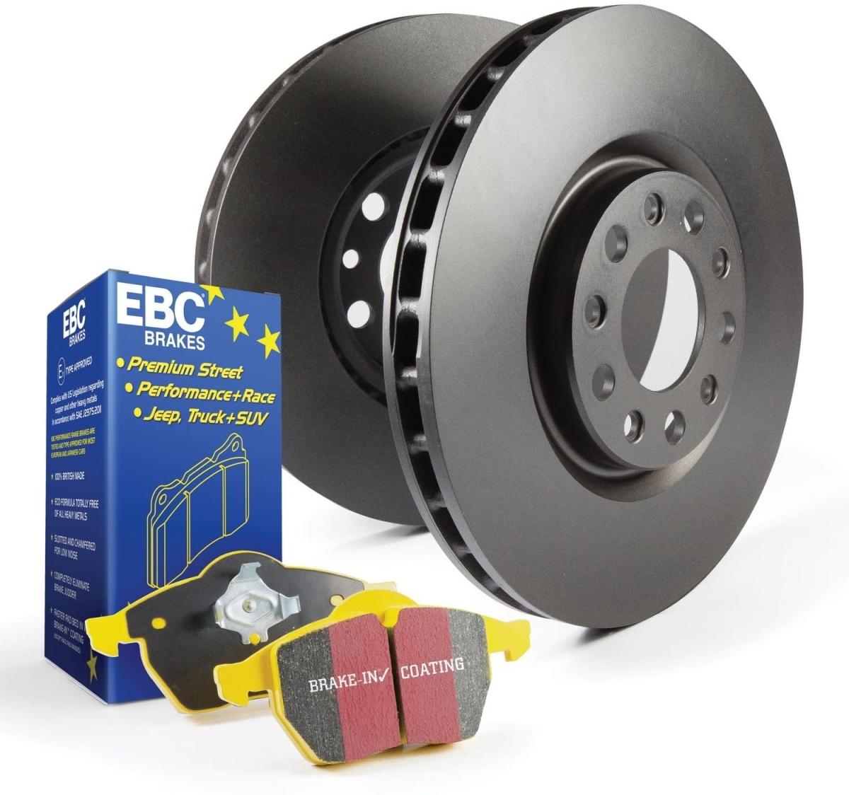 S13KF1210 Disc Brake Pad & RK Rotors Kit for S13 Yellowstuff