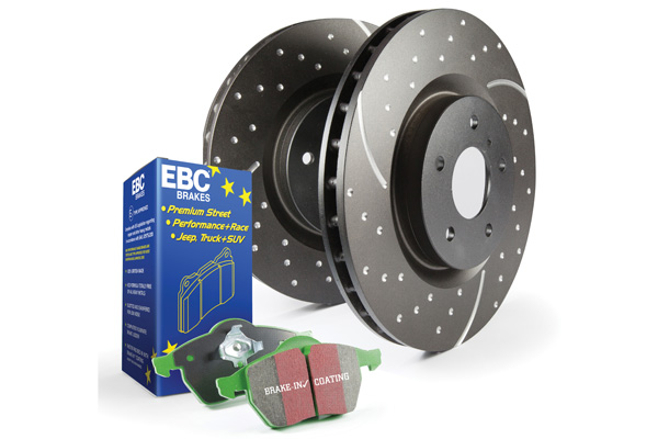 S3KF1075 Green Stuff 6000 & GD Rotors S3 Kit for 2003-2006 Cadillac Escalade 8 Cylinder 6.0 Liter