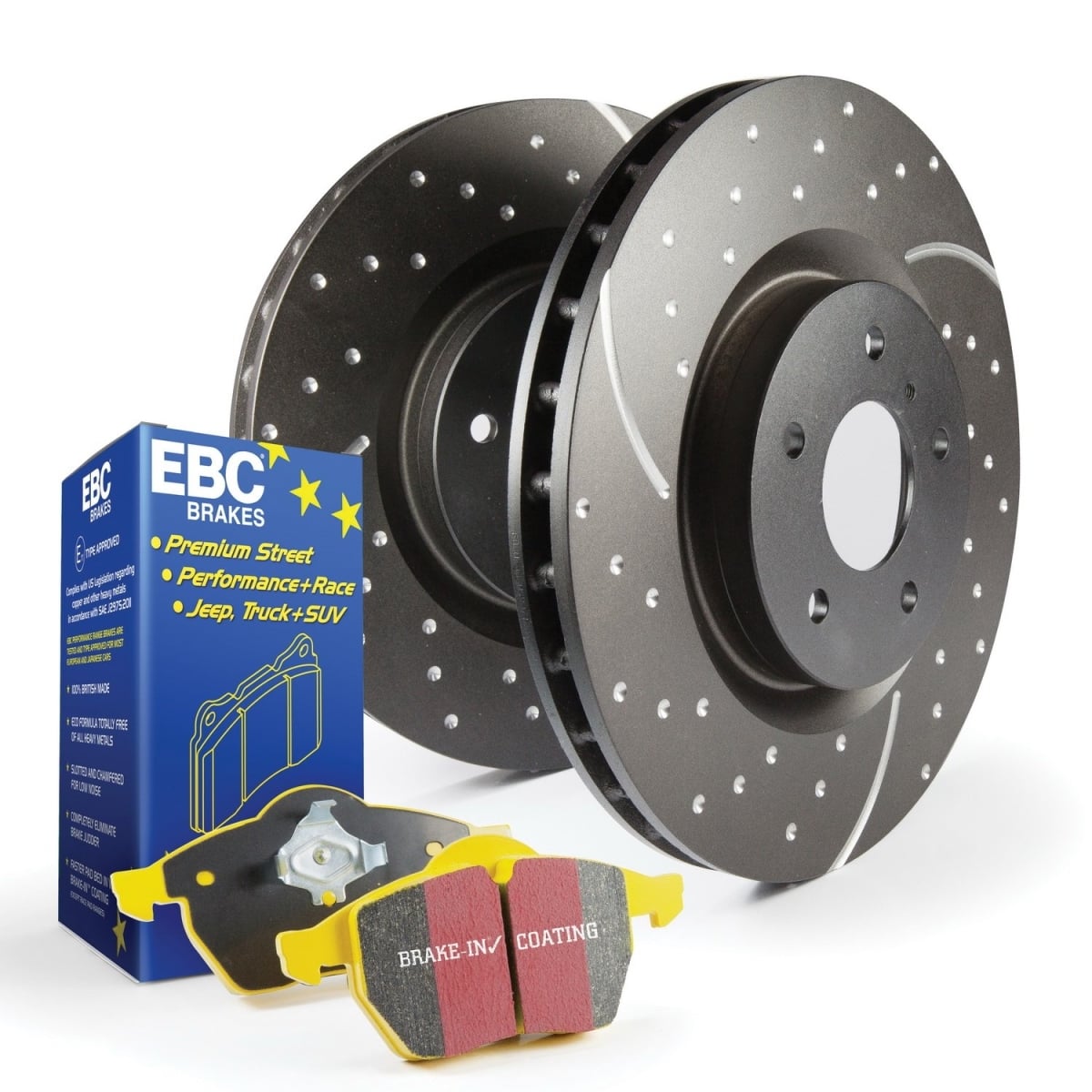 S5KF1613 Disc Brake Pad & GD Rotors Kit for S5 Yellowstuff