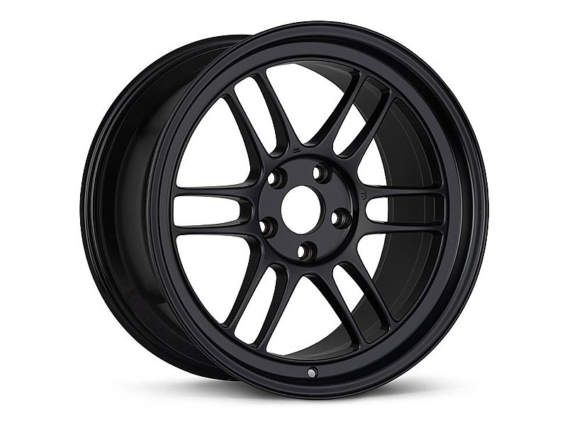 16 x 8 & 4x100 Bolt Pattern 38 mm Offset 73 mm Bore RPF1 Black Wheel for 2002-2006 Mini & Miata 4-Lug
