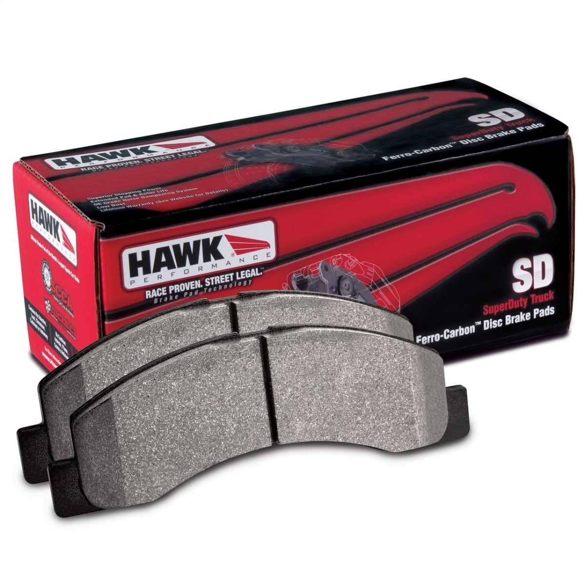Hawk Performance HB552P.722 Street Front Brake Pads for Super Duty