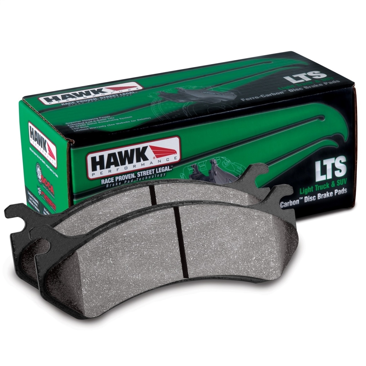 Hawk Performance HB590Y.682 LTS Street Brake Pads for 2008-2011 & 2013-2016 Lexus LX570 Base