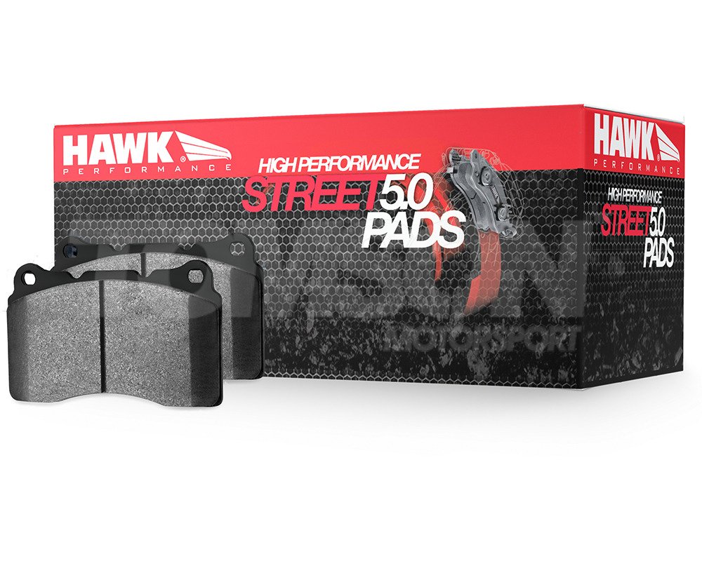 Hawk Performance HB615B.535 High Performance Street 5.0 Rear Brake Pads for 2008-2014 Mitsubishi Lancer Evo