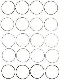 Chrome Ring Set for 2002-2011 K24A4 SOHC Honda 2.4L K24A1