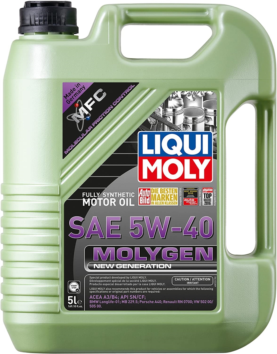 5 Liter 5W-40 Molygen New Generation Motor Oil