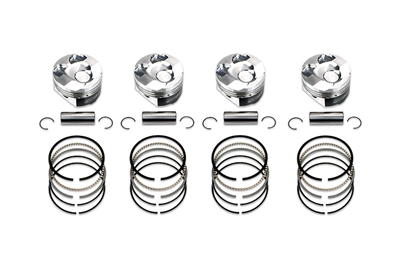 632705C-4 86.50 mm Plus 0.5 mm Bore 10-1 Dish Piston Set with Rings for 2015 Plus Subaru FA20 WRX
