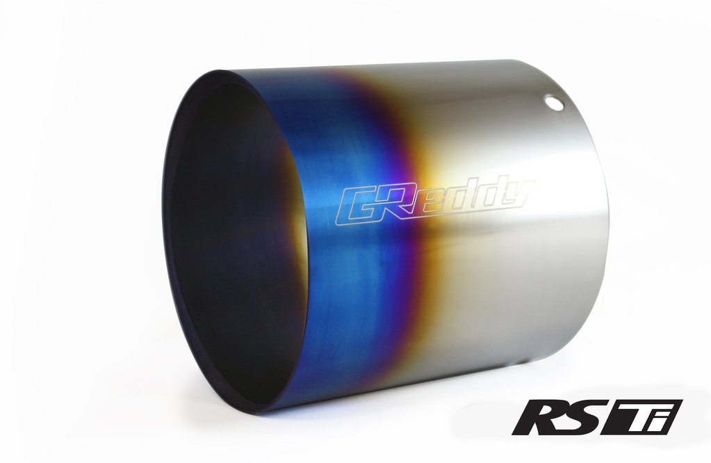11002102 115 dia. x 150 mm Burnt Titanium Tip for Revolution RS, RS-TI & RS-Race - 160 Rev RS -  GReddy