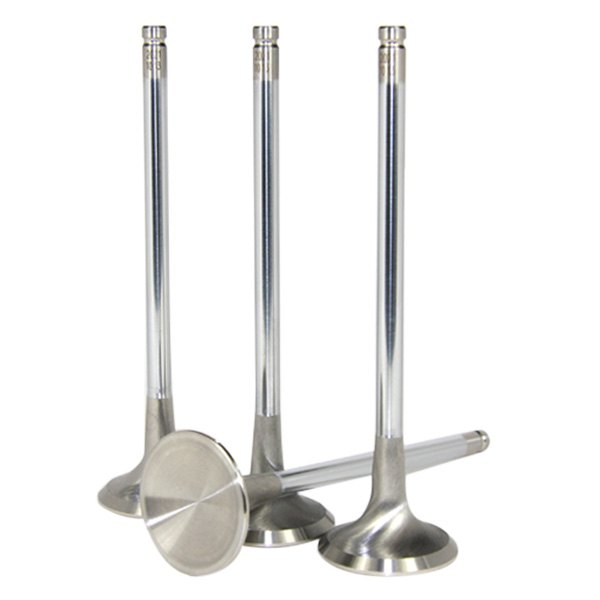 30 mm Head & 1 mm Chrome Polished Super Alloy Exhaust Valve for 2008-2015 Mitsubishi Evo X 4B11T, Set of 8