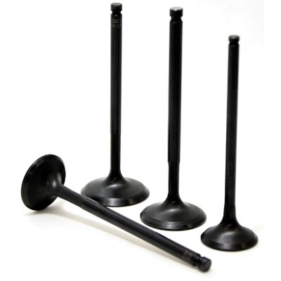 28 mm Head & Standard Chrome Polished Exhaust Valve for Honda B Series Vtec B16A-B17A-B18C, Set of 8