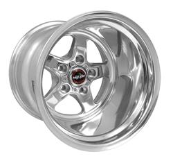 15 x 14, 5 x 4.75 BC 4 BS 92 Drag Star Direct Drill Polished Wheel