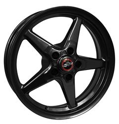 17 x 10.5, 5 x 120 BC 7 BS 92 Drag Star Bracket Racer Gloss Black Wheel